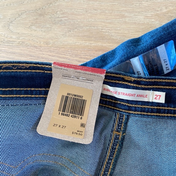 Levi's ribcage straight ankle Jeans 27x 27 - Picture 6 of 7